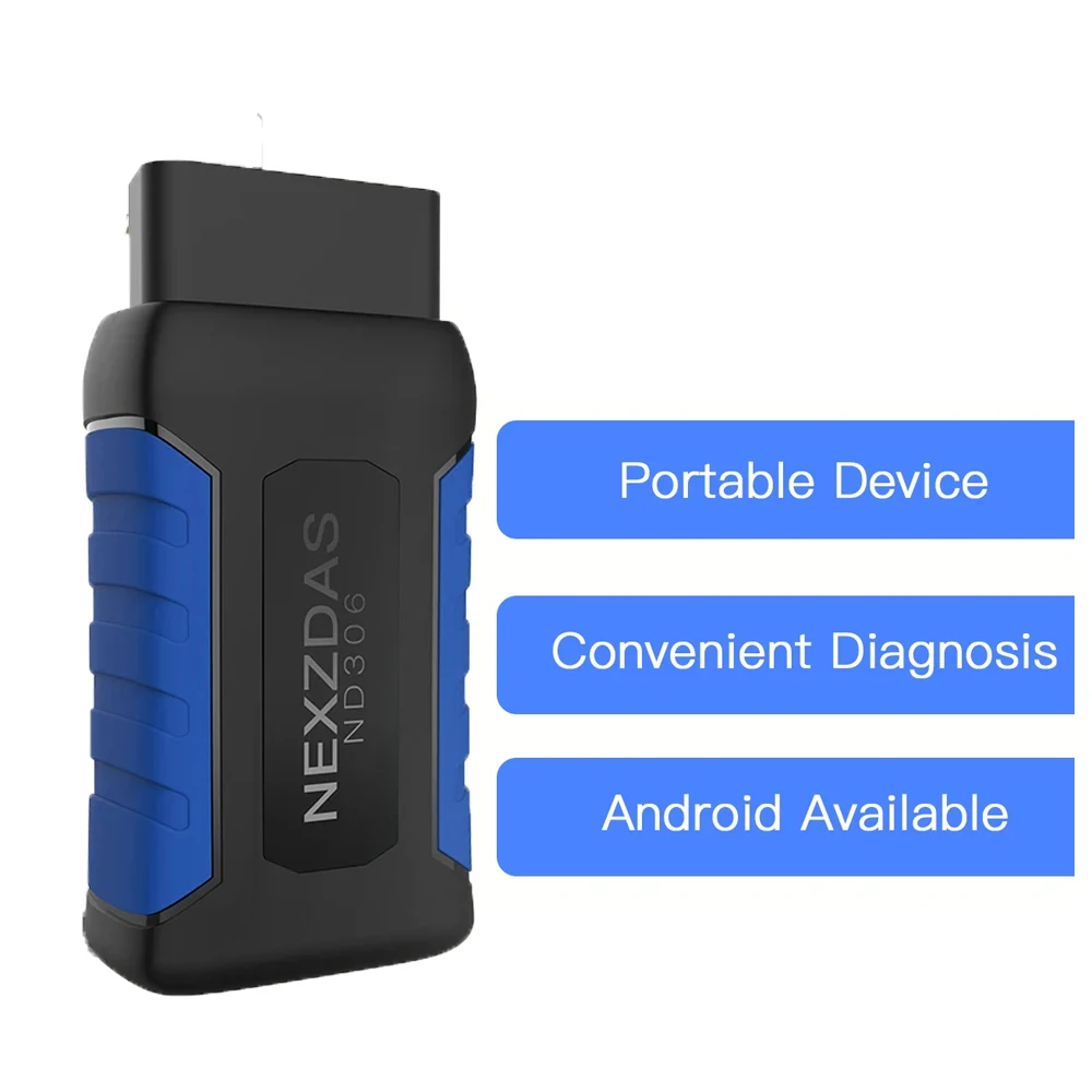 Car Diagnostic Tools For HUMZOR NexzDAS ND306 Full System Automatic Fault Detector Reset Service Mobile Bluetooth Version