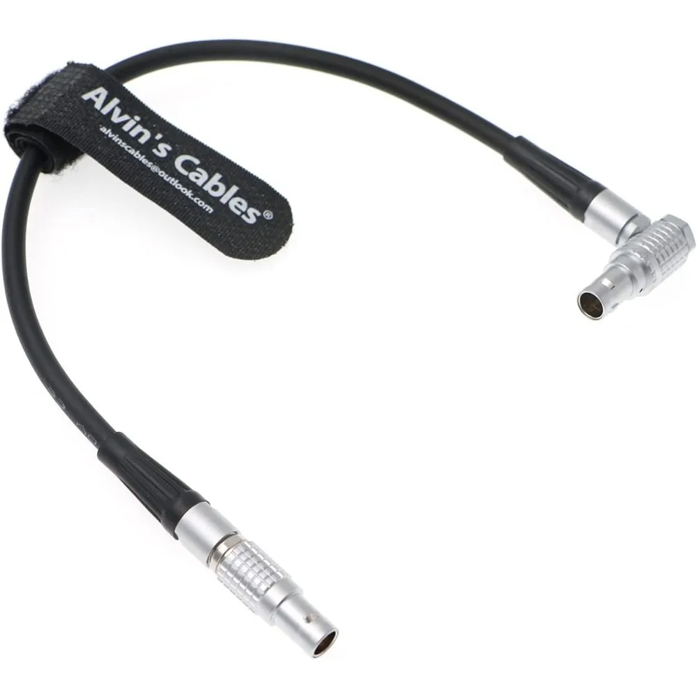 كابل الطاقة لـ ARRI | سمال اتش دي | Teradek من Steadicam Zephyr | Archer2 زلاجات 3 دبوس إلى الزاوية اليمنى 2 دبوس 12 فولت كابل 30 سم | 12 بوصة