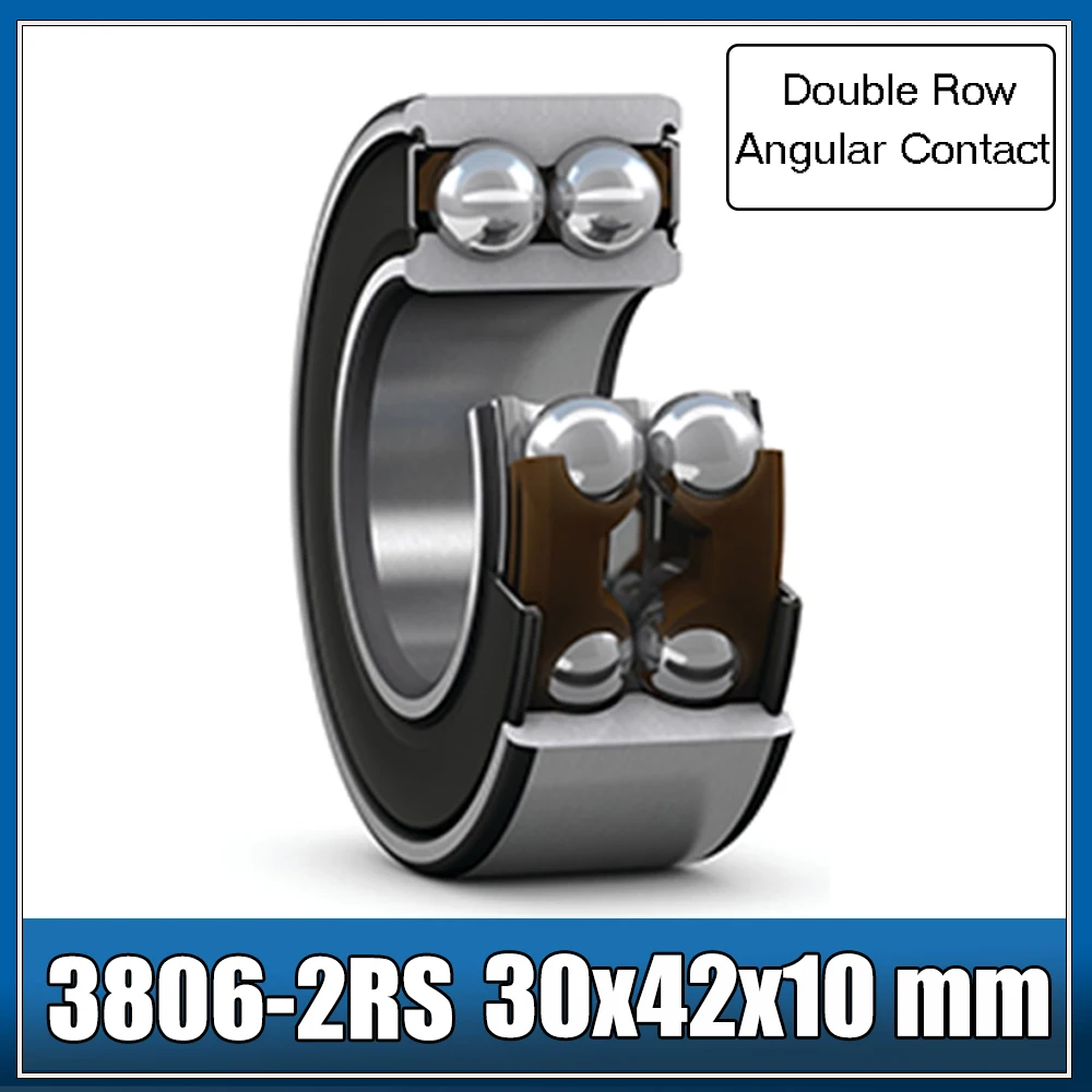 

3806-2RS Bearing 30*42*10 mm ( 1 Pc ) 3806 2RS Double Row Sealed 3806 RS Angular Contact Ball Bearings