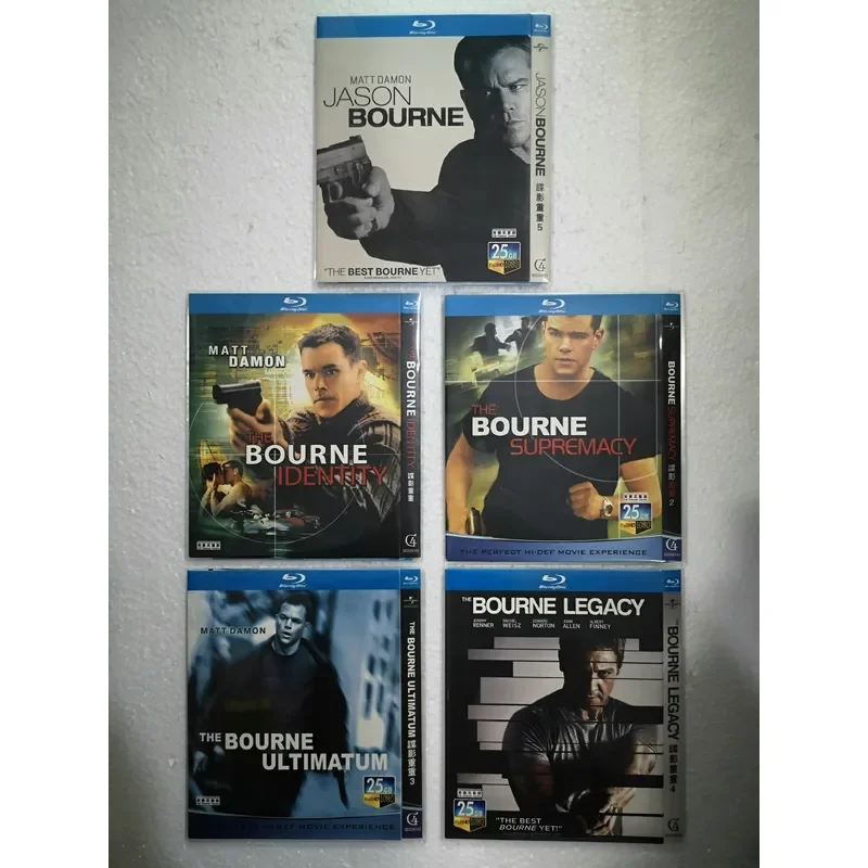 Brand New Blu-ray Disc Bourne Shadow 1-5 Simple Package Collection