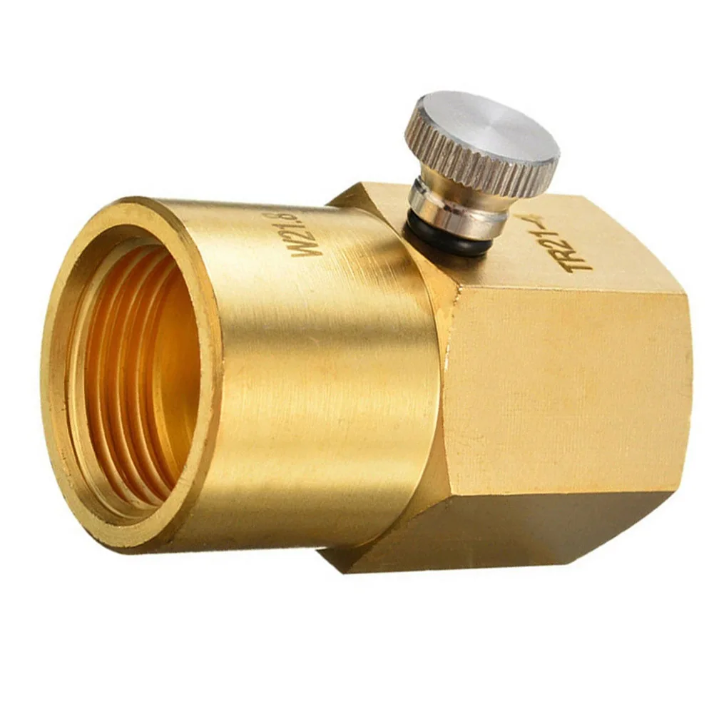 

Cylinder Exchange Gold Cylinder Refill Adapter Adapter For SodaStream Refills Cylinder Adapter Easy To Use Adapter