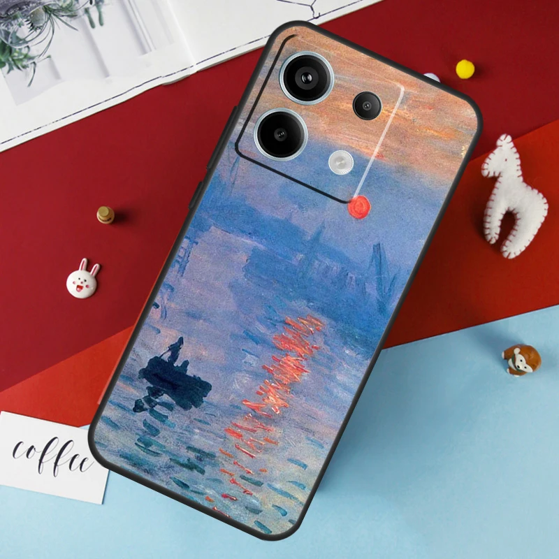 Claude Monet Art Painting Case for Xiaomi Redmi Note 13 12 10 8 9 11 Pro 12S 10S 11S Redmi 13C 10A 10C 9C 12C Cover image 3