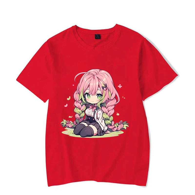 Hot Anime Graphic T Shirt Women\'s Fashion Y2k T-shirts Short Sleeve Shirts Cute Kanroji Mitsuri Summer T-shirts Plus Size Tops