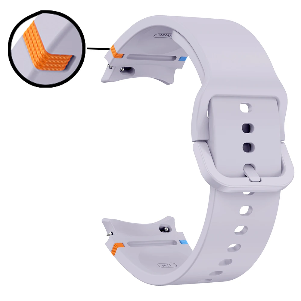 Ремешок силиконовый для Samsung Galaxy Watch FE, высококачественный браслет с маленьким украшением для Samsung Galaxy Watch 7