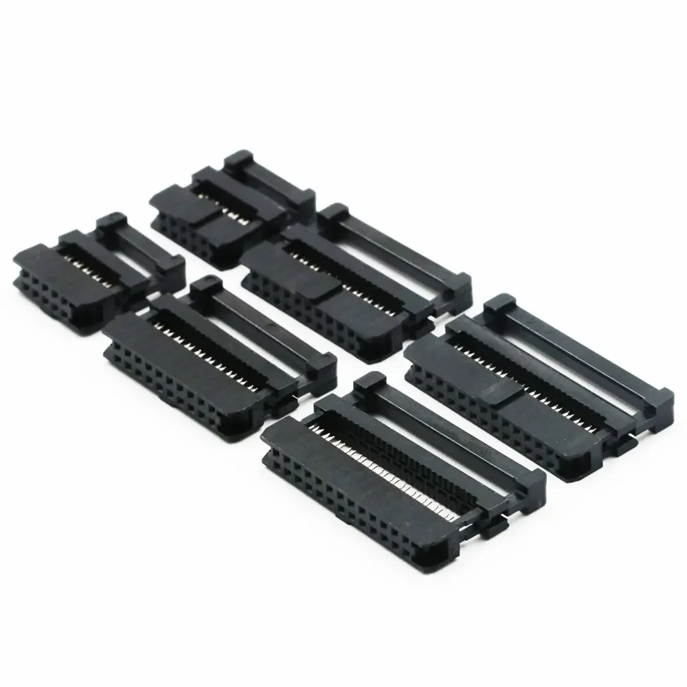 10PCS  6/8/10/14/16/18/20/24/26/30/34/40/50/60Pin 2.0mm Pitch Female  Socket Connector Ribbon Cable  Header Male Socket