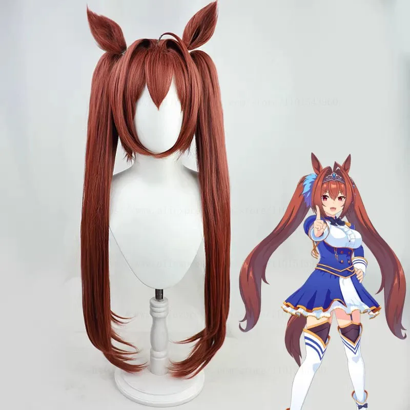 

Парик для косплея Uma Musume Pretty Derby Daiwa Scarlet, парик для аниме-игр, ролевых игр, костюм для вечеринки, термостойкий парик из синтетических волос