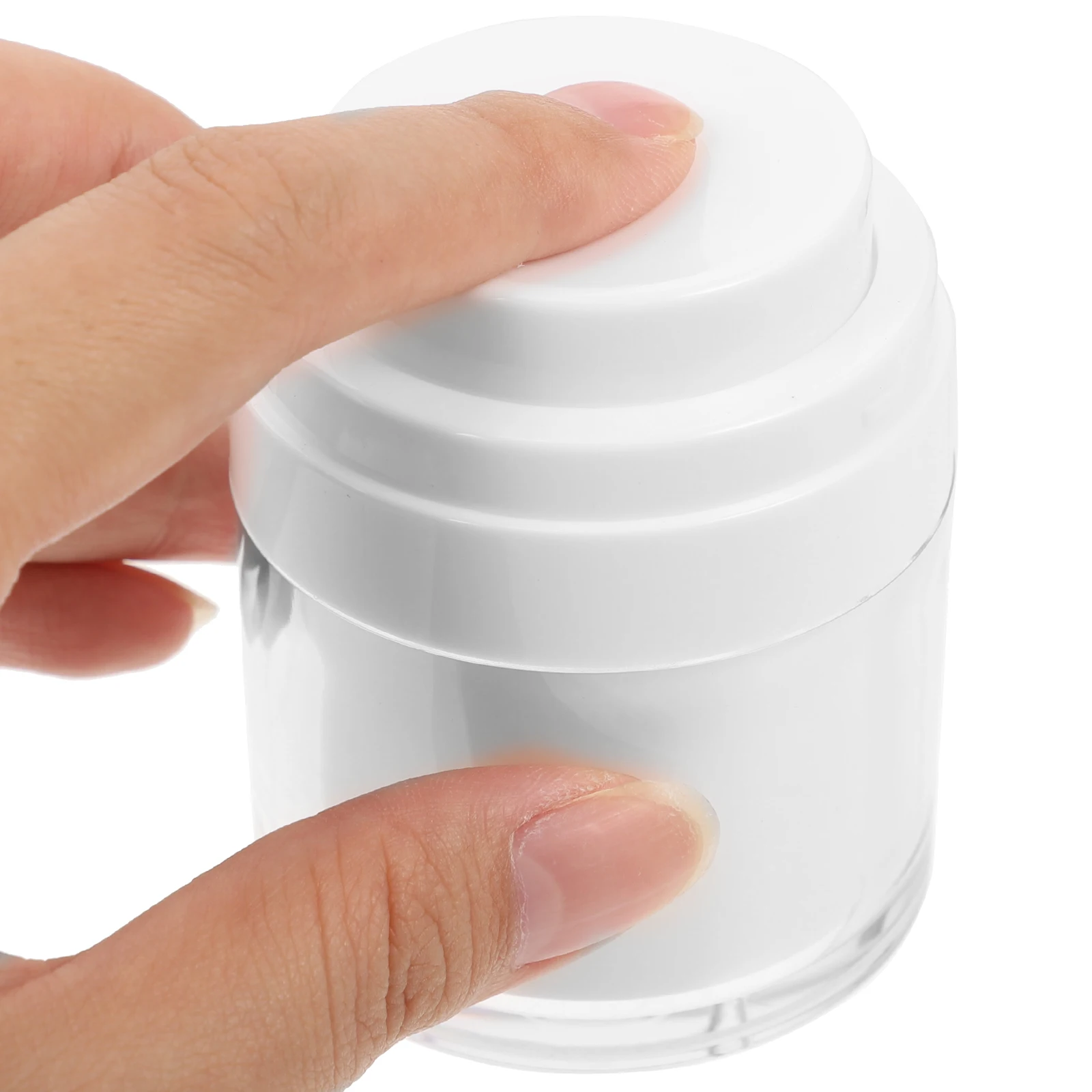 Pot à pompe en plastique, distributeur rechargeable, petites bouteilles sans air pour Lotion et crème