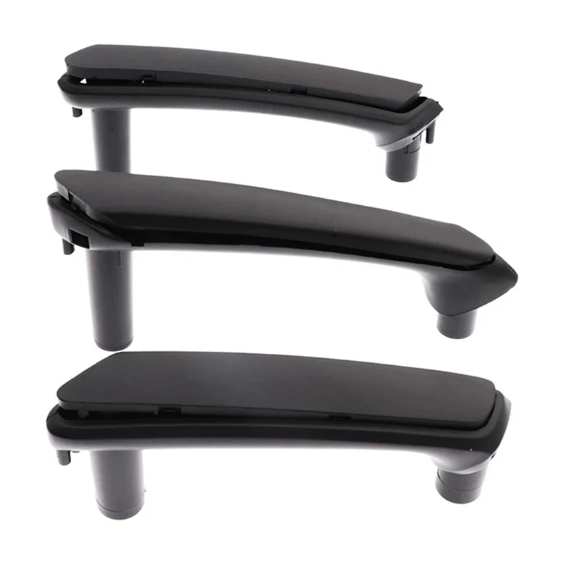 

#358J Black Interior Door Pull Grab Handle+Trim Cover Kit for -Passat B5.5 1998-2005 (black)