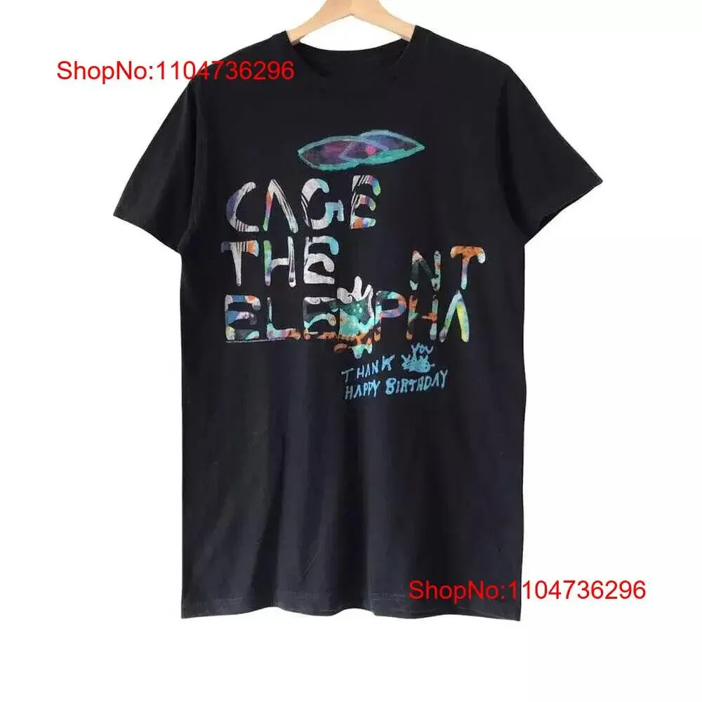 

Cage The Elephant Band USA 2011 Tour T Shirt All size S 4XL BO916 vintage Washed designer clothes streetwear Versatile Slightly