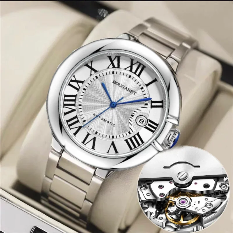 New Balloon Series Men's Watches Waterproof Calendar Korean Style Anti-fake Mechanical Wristwatches Quick Hand Delivery