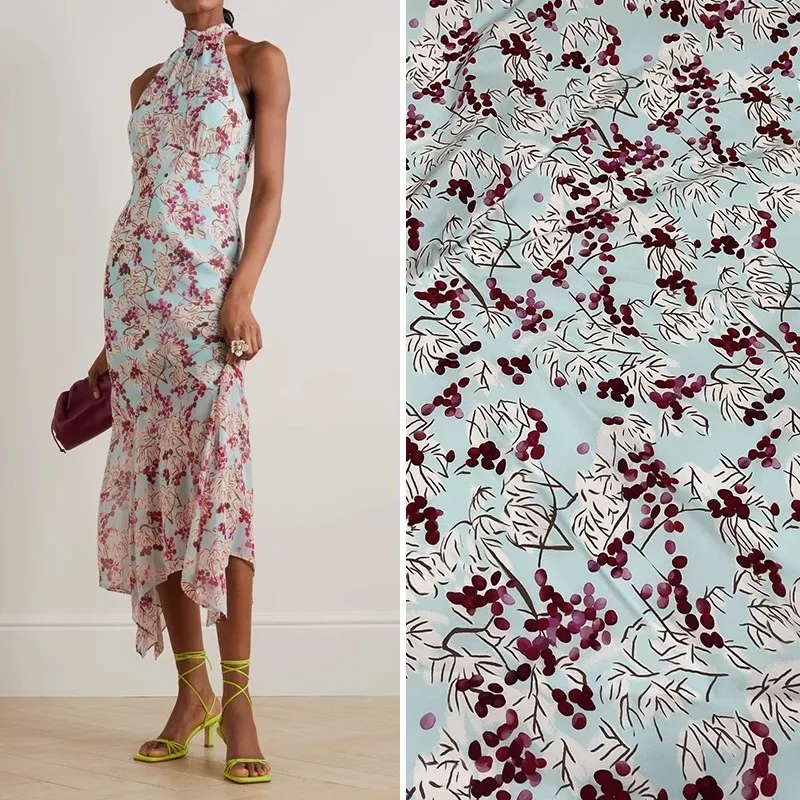 

Европа и Америка, модная хлопковая ткань с маленьким цветочным принтом для женщин, платье, блузка, ручная работа, ткань «сделай сам», швейный материал