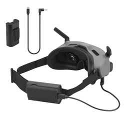 Câble d'alimentation portable pour DJI Goggles 2, câble d'alimentation à charge rapide, clip arrière de batterie, accessoires AvMiDrone