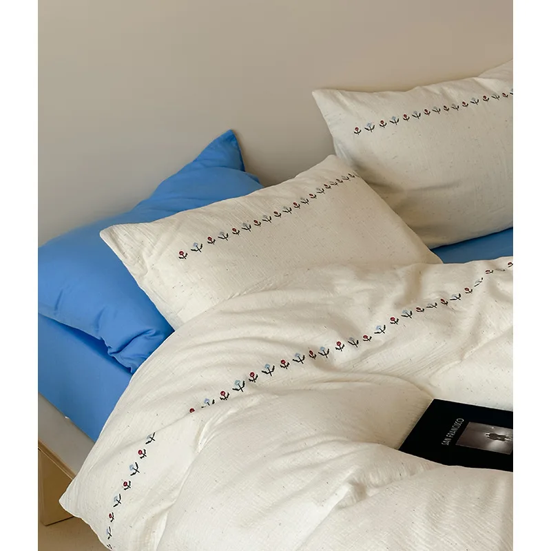 

Customizable Tyrande's summer cotton double yarn bed four-piece set