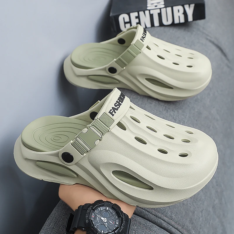 

Мужская и женская летняя верхняя одежда Нескользящие спортивные сандалии Seaside Baotou Beach Sandals дизайнерская обувь