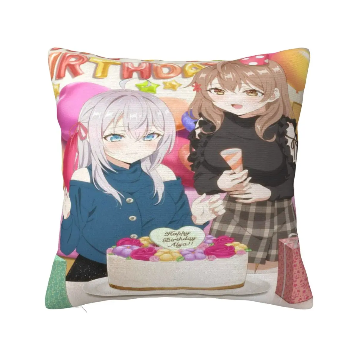 New Style Home Alya Sometimes Hides Her Feelings In RussianDecor Pillowcases Stuff Pillow Covers Square Multiple Sizes