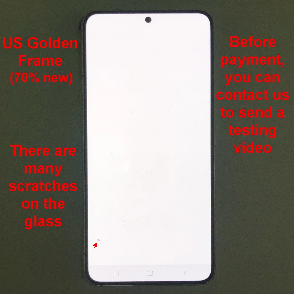 With defects LCD For Samsung Galaxy  S22 S901B S901U S901E/DS S901W LCD Display Touch Screen Digitizer Assembly Replacement