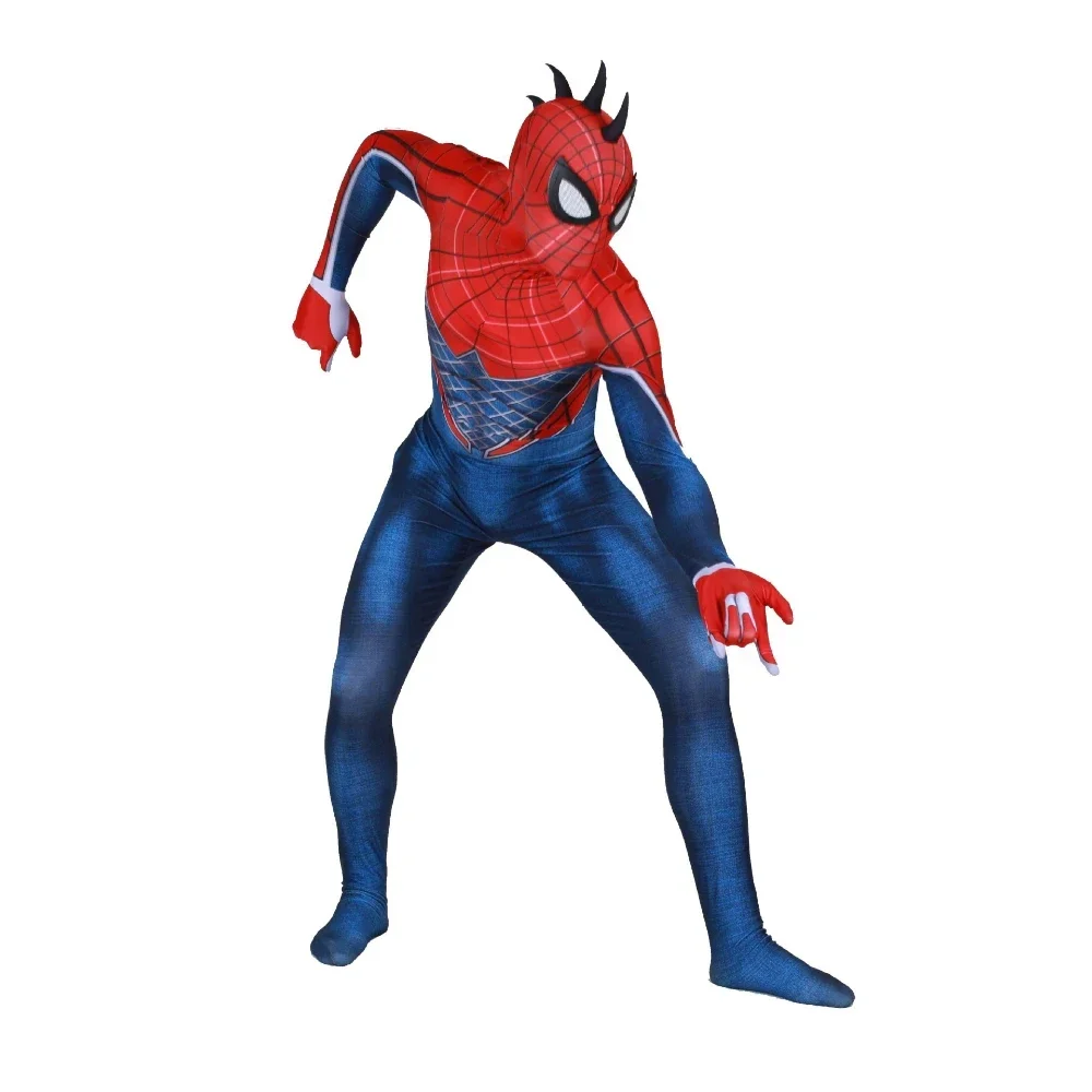 Superhero Punk Spider-Man Leotard Tights Jumpsuit Cosplay Costume Carnival Party Clothes Movie Anime Role Play Dress Up Gift