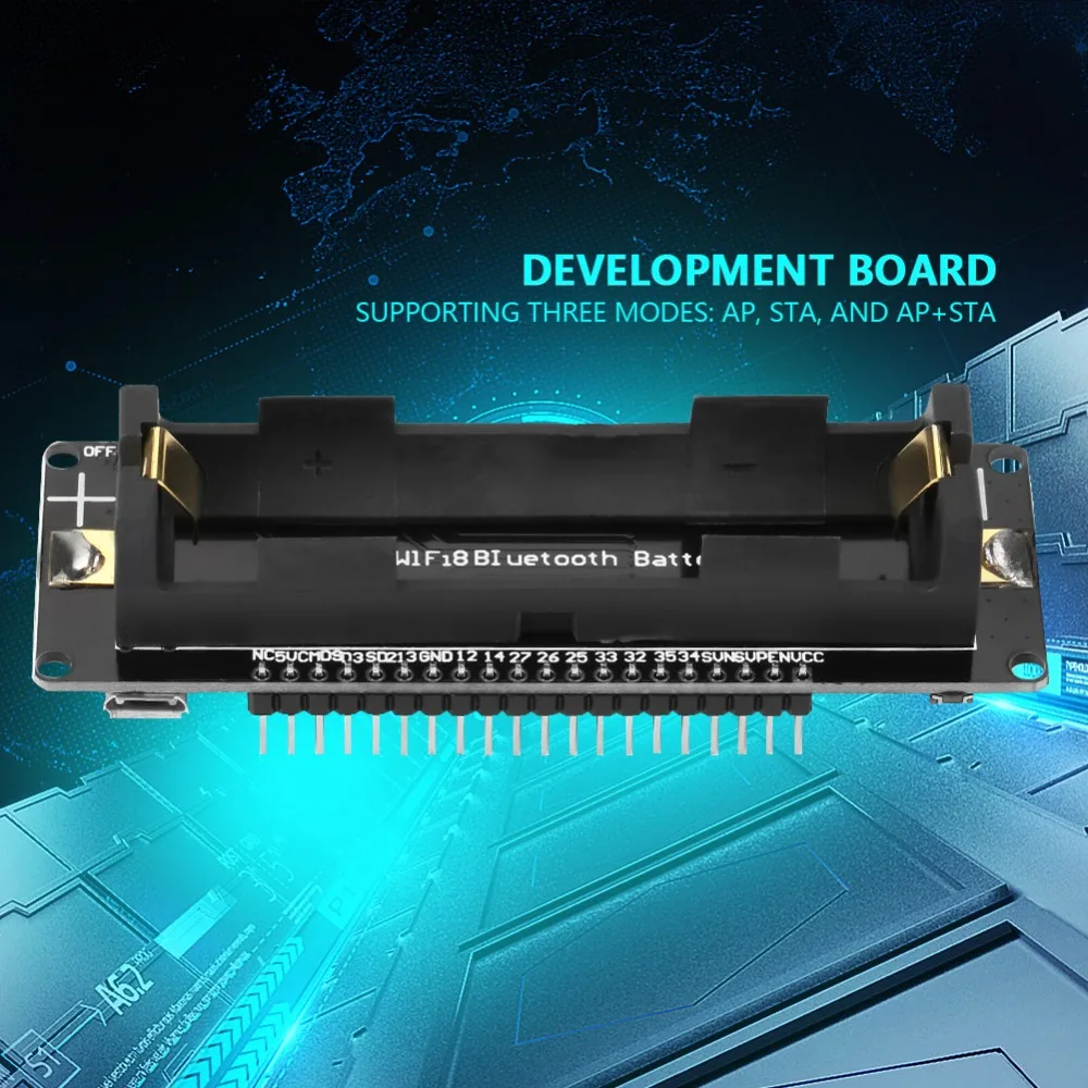Small Size ESP32 Development Board LED Indicators Dual Cores Battery Charger Shield Transceiver Module Network Application