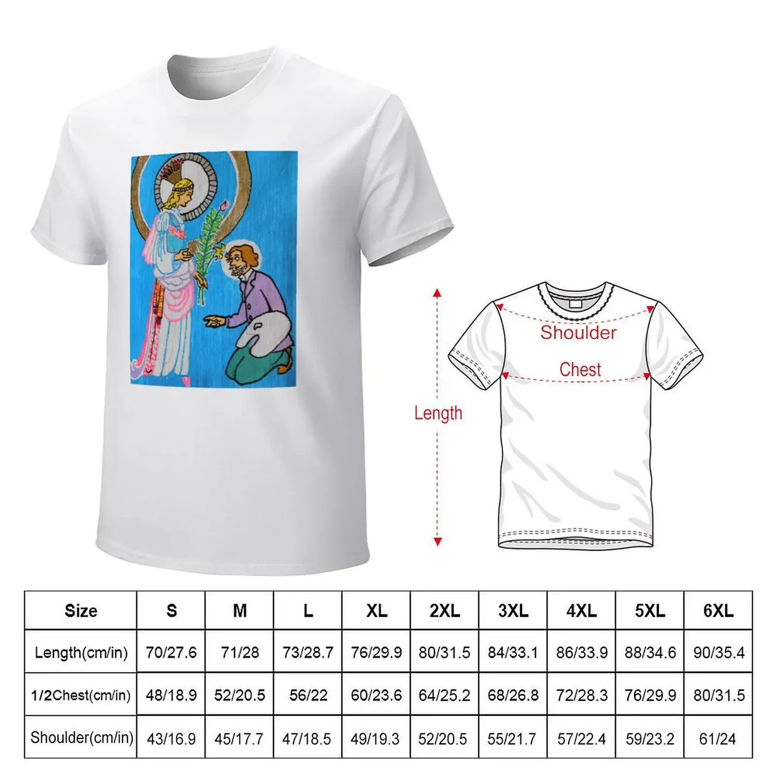 Consoling Virgin by James Ensore and Recreated by Fearxx R. Thompson T-Shirt summer clothes t shirts for men graphic