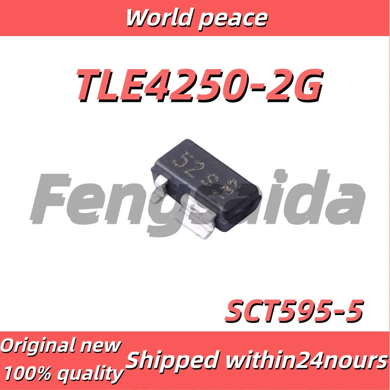 5PCS/100% Brand New Original TLE4250-2G, Silk-Printed 52S, SMD SCT595-5 Linear Regulator Chip, Automotive Grade