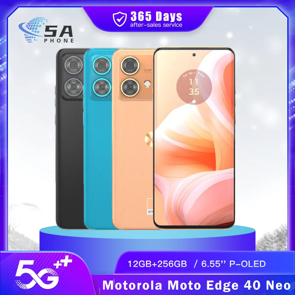 Original Motorola Edge 40 Neo 5G XT2307-X Smartphone 6.55