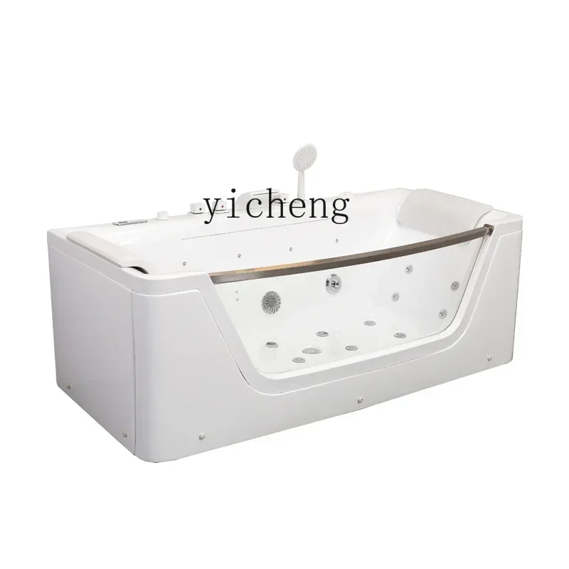 W31-small apartment acrylic massage surfing intelligent constant temperature heating bathtub basin 1.4-1 meters