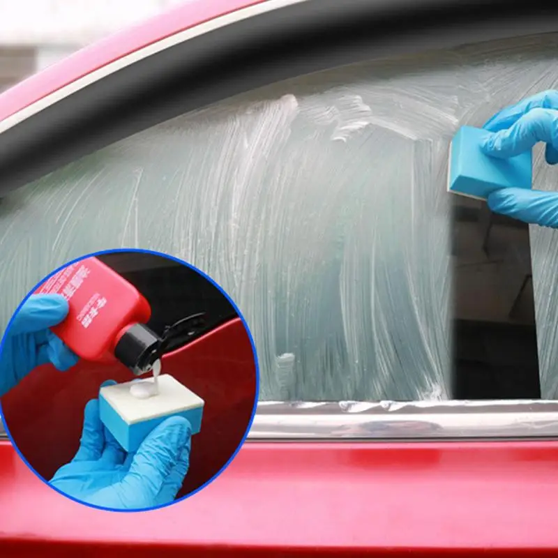 Car Windshield Oil Film Cleaner Auto Glass Polish Oil Remover 100ML Gentle Water Stain Cleaning Agent Bird Dropping Water Stain