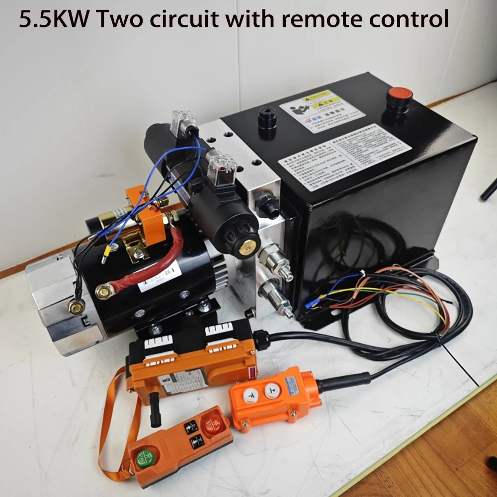 Miniature Hydraulic Power Unit Assembly 12V/24V Electric Lifting Platform Multi-Way Pump Station for Industrial Use