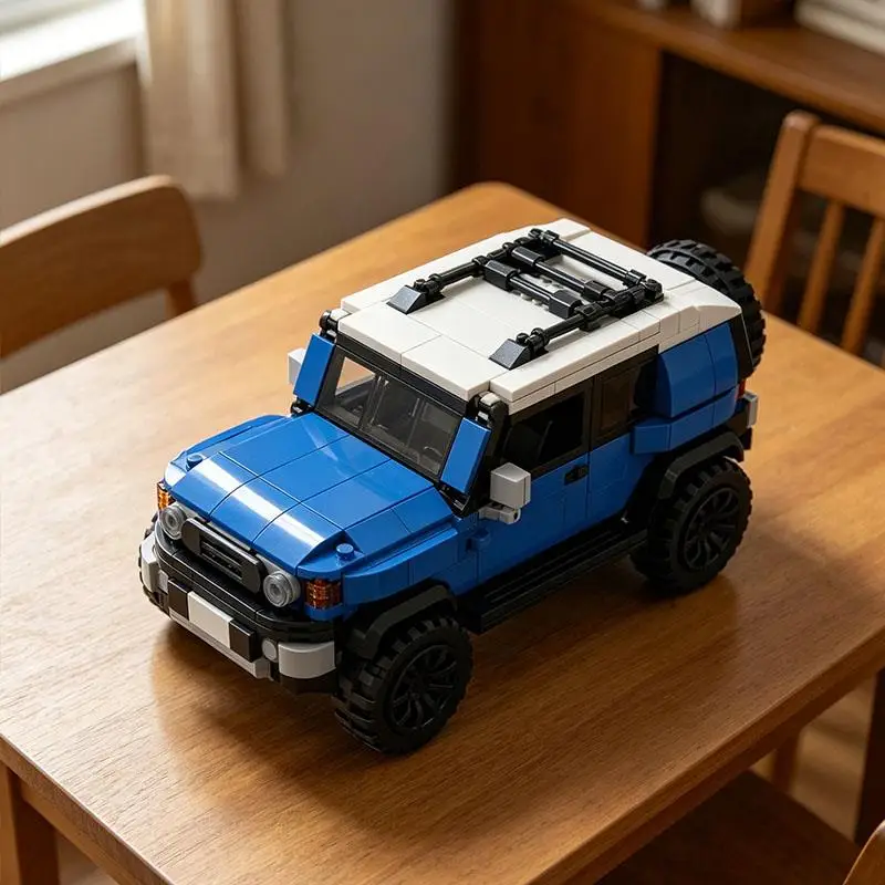 MOC Off-Road Vehicle with Roof Rack - Adult Assembly, Parent-Child Educational Small Particle Building Block Model Toy (545pcs)