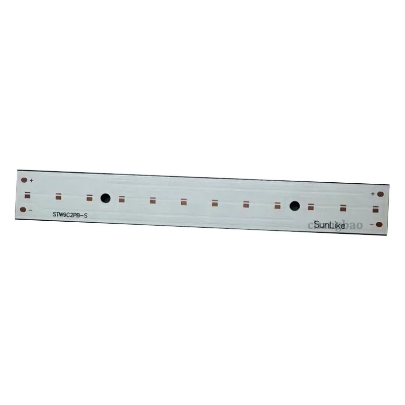 150mm *20mm*2mm 3030 Aluminum PCB Light Board PCB for DIY 12Leds EMC3030 Sunlike Led Strip