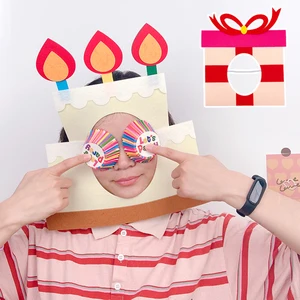 Kreative Geburtstagsfeier mit Kinderkabel, Ins Filzhut, Foto -Requisiten, lustig 10 Hauptverkaufshut im Freien - №10