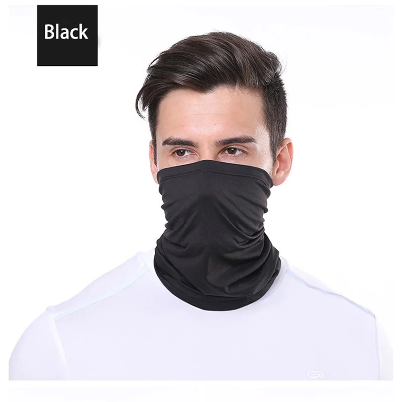 Breathable Sunscreen Ice Silk Scarf Outdoor Fishing Magic Face Scarf Neck Sleeve Cycling Mask Sports Headgear Breathable Sunscre