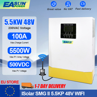 EASUN Hybrid Solar Inverter 5.5kw 48V MPPT Off Grid ISolar Inverter PV Input 500VDC 220VAC 100A Charger With BMS/Wifi In EU