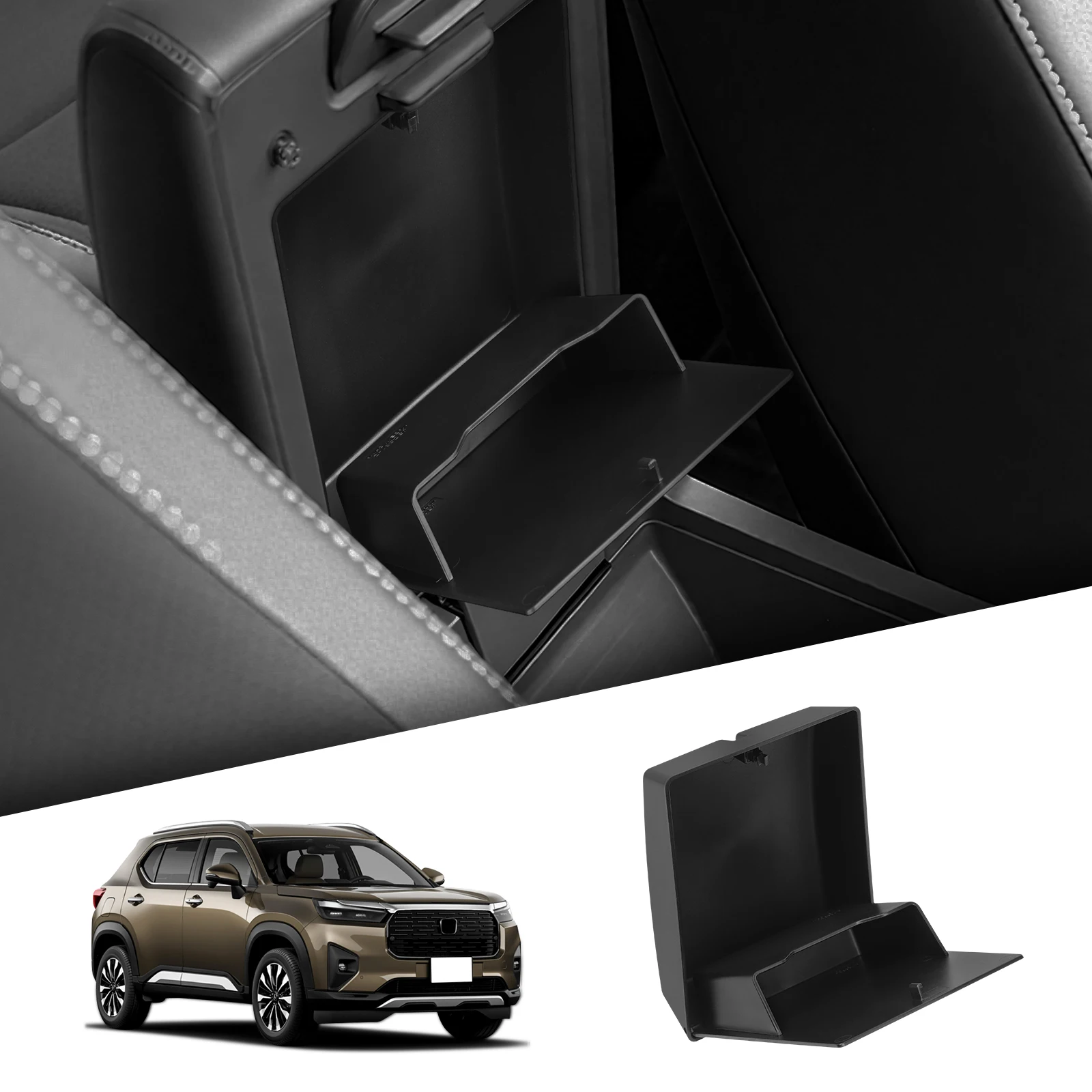 

Smabee for Honda WR-V WRV 2023-2025 JP Version Armrest Storage Hidden Box ABS Stowing Tidying Car Tray Organizer Accessories