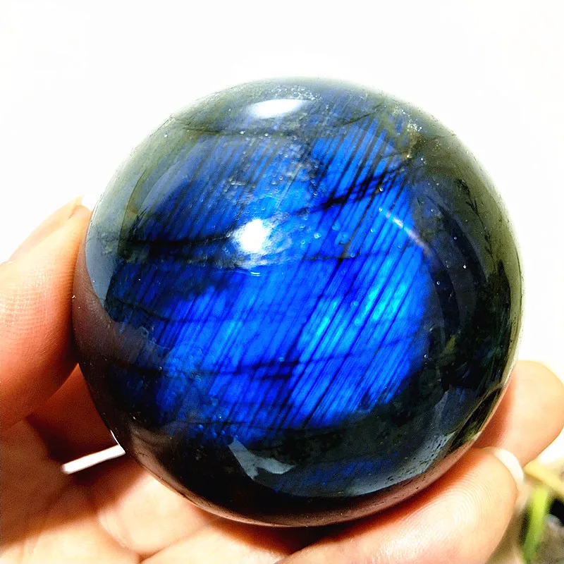 

Natural Stone Labradorite Crystal Ball Stones Sphere Sparkling Ornaments Room Decoration Home Witchcraft Spiritual Healing