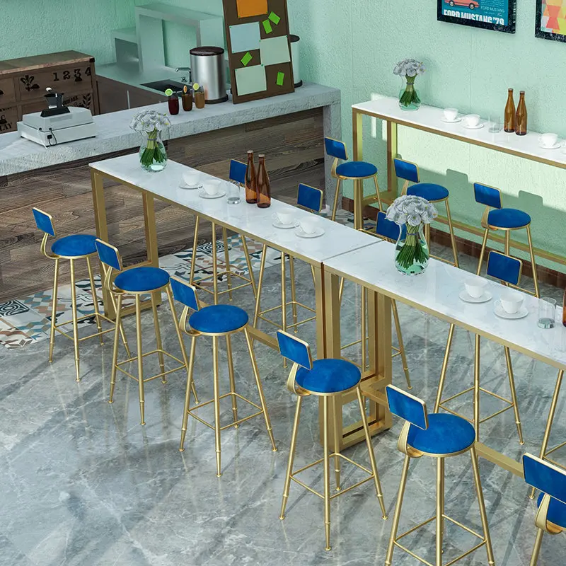 Household wall window high table milk tea shop bar long narrow table