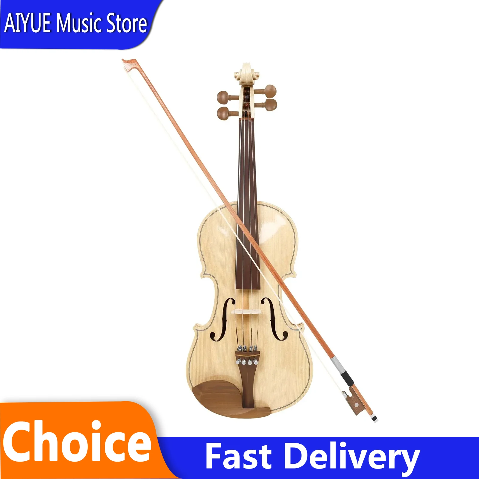 IRIN 4/4 Acoustic Violin AV-350 Professional Violin Maple Tiger Stripe Violins Set with Case Bow Violin String Instrument Parts