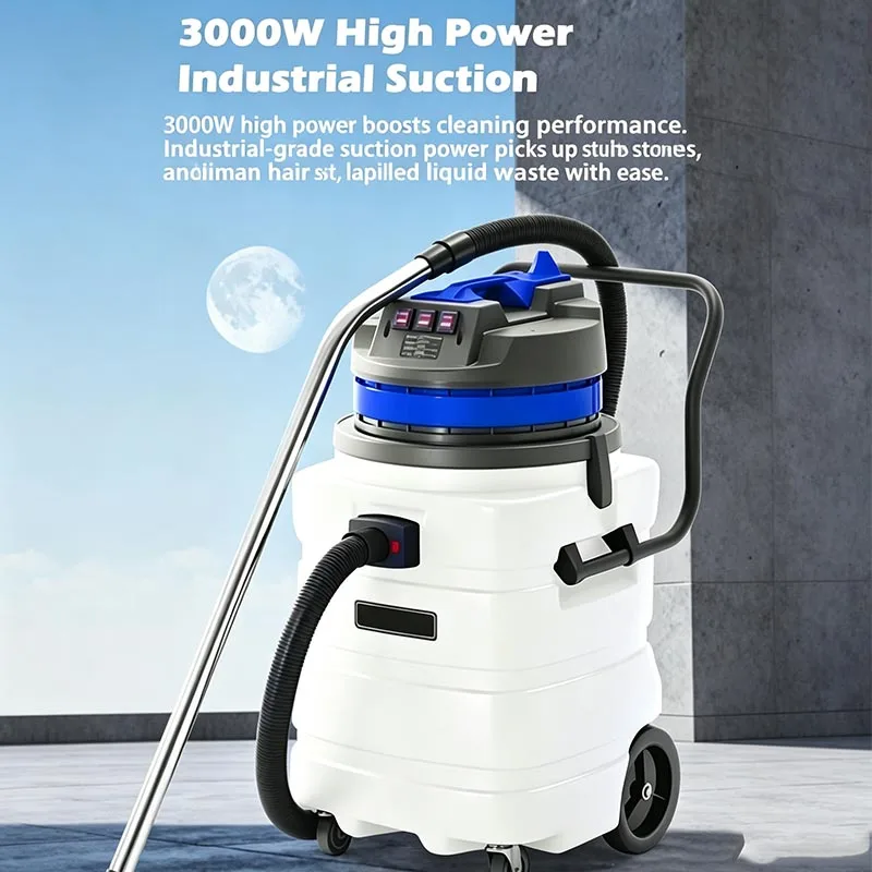 High Quality Heavy Duty Canister Vacuum Cleaner Industrial Commercial Wet Dry Auto Vacuum with Manual Cleaning New(customized)