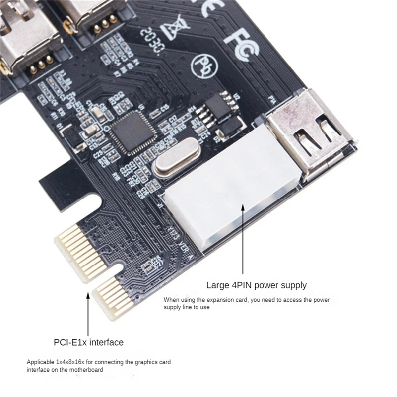 WISH PCI-E 1X 1394 4-portowa karta przechwytująca wideo DV HD Karta Firewire 800/400/200/100 Mb/s Obsługuje wymianę podczas pracy na komputerze stacjonarnym