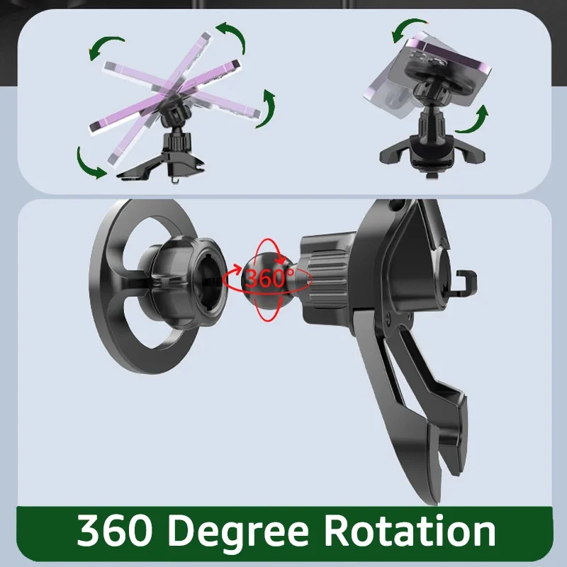 Support de téléphone de voiture pour MagSafe support de téléphone portable de voiture magnétique support de téléphone de ventilation de voiture pour iPhone série 16/15 supports GPS Xiaomi