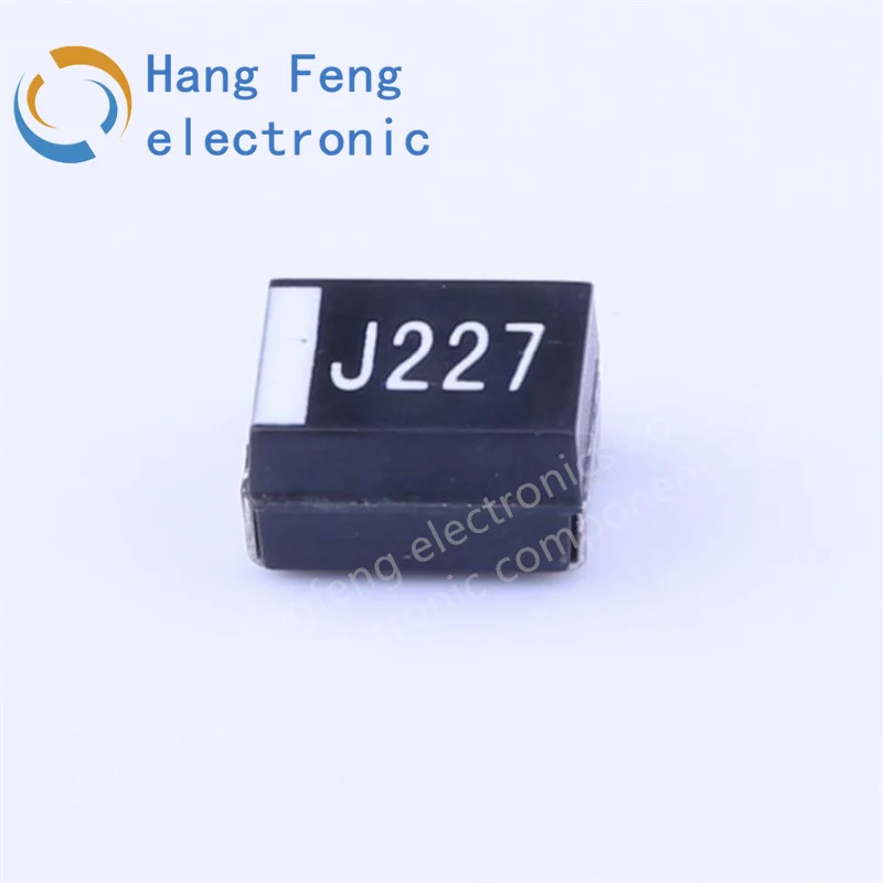 10 peças tc211b227k006a mark j227 capacitor de tântalo 220uf ± 10% 6.3v novo original