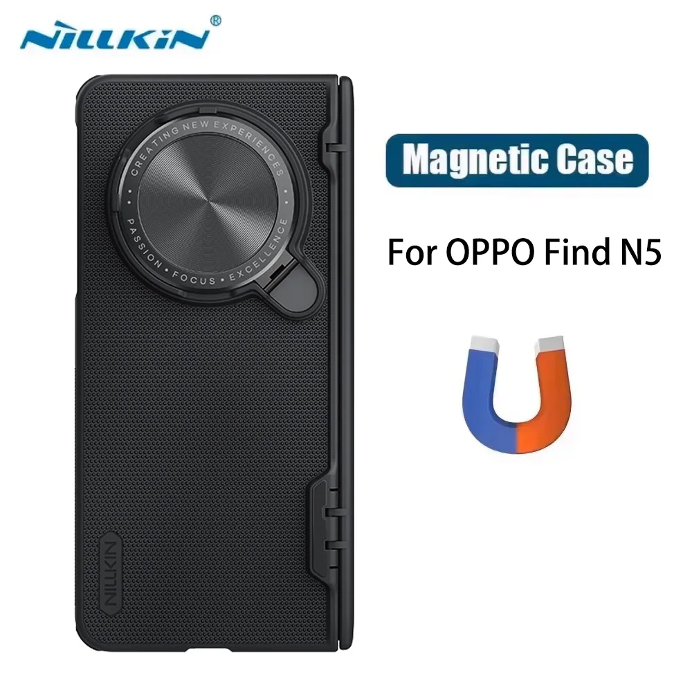 Find N5 Magsafe Case Nillkin Frosted Shield Fold Prop Lens Protector Magnetic Cover For OPPO Find N5