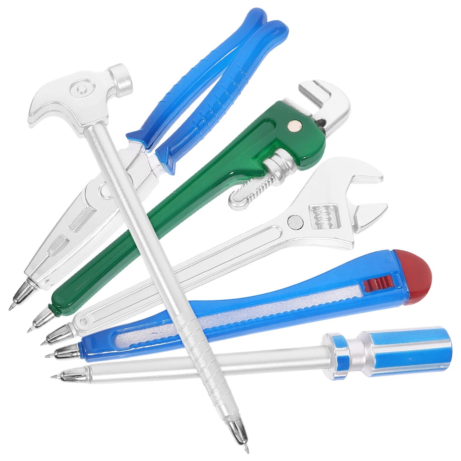 

6pcs Tool Ballpoint For Journaling School Office Smooth Writing Comfortable Grip Plastic Ink Pens Creative