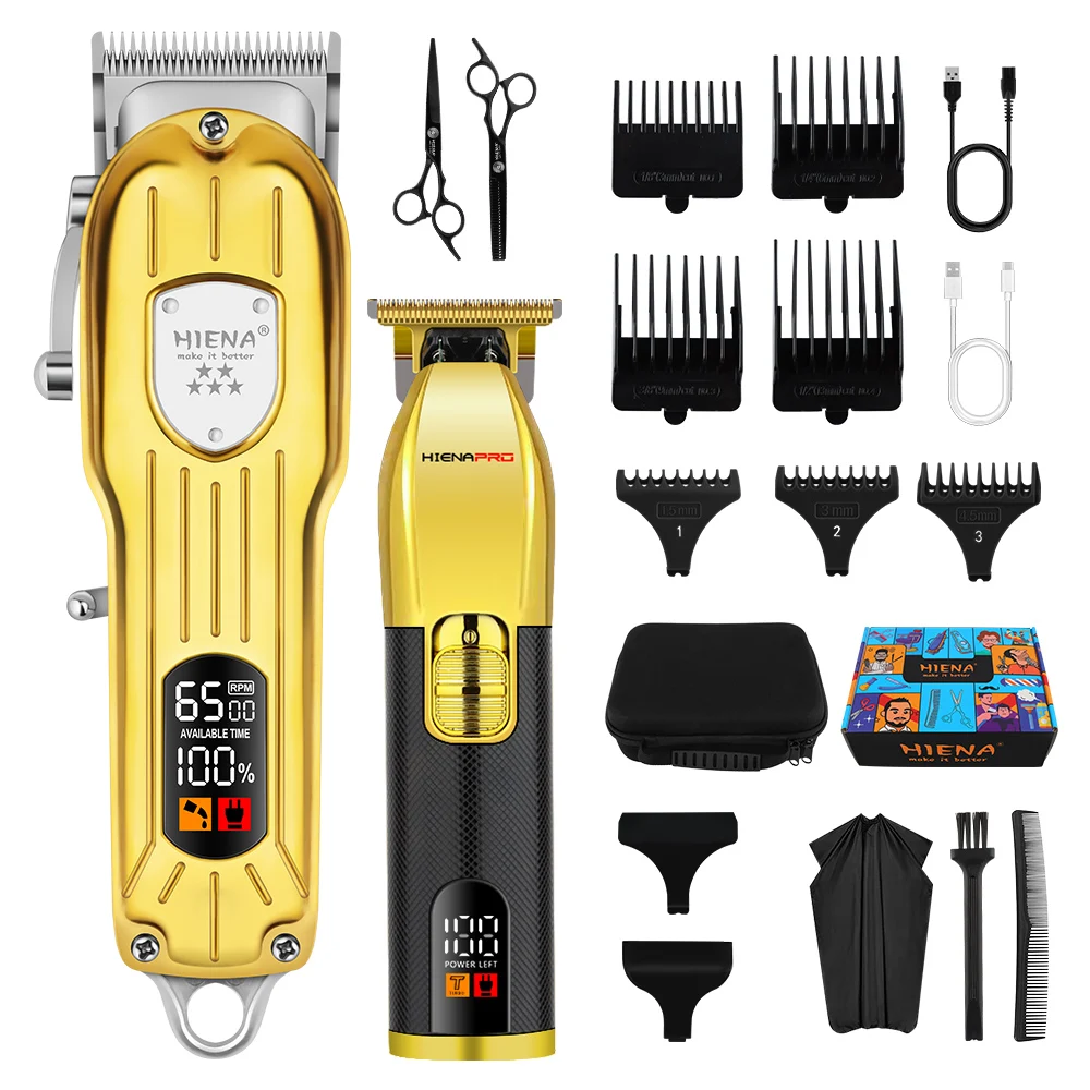 

HIENA Hair cutting trimmer hair shaver free shipping shaving machine men professional hair clipper man gift home-appliance set