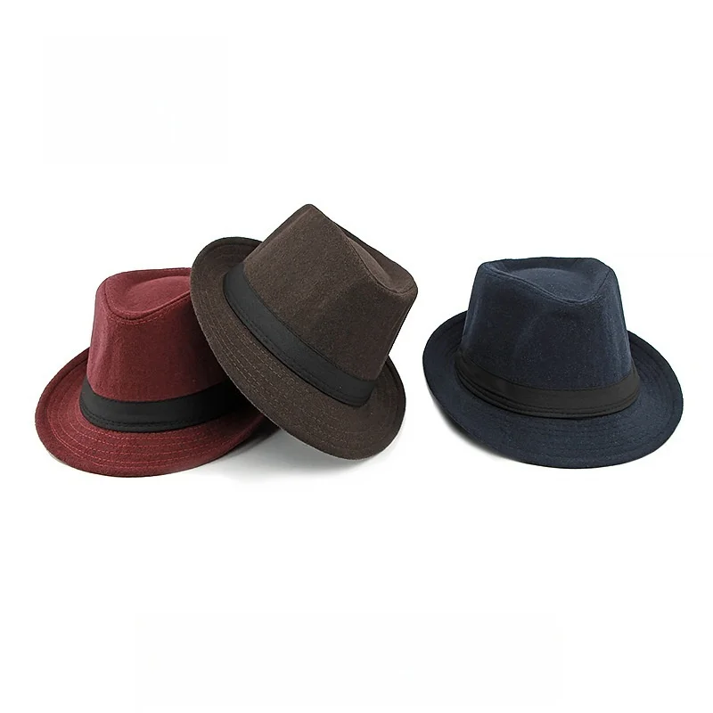 Neue männer Hüte Fedoras Top Jazz Hut Eimer Bowler Hüte Chapeau Hüte Fedora Hut Frauen Schwarz Hut Hochzeit Hut caps – Detail 2