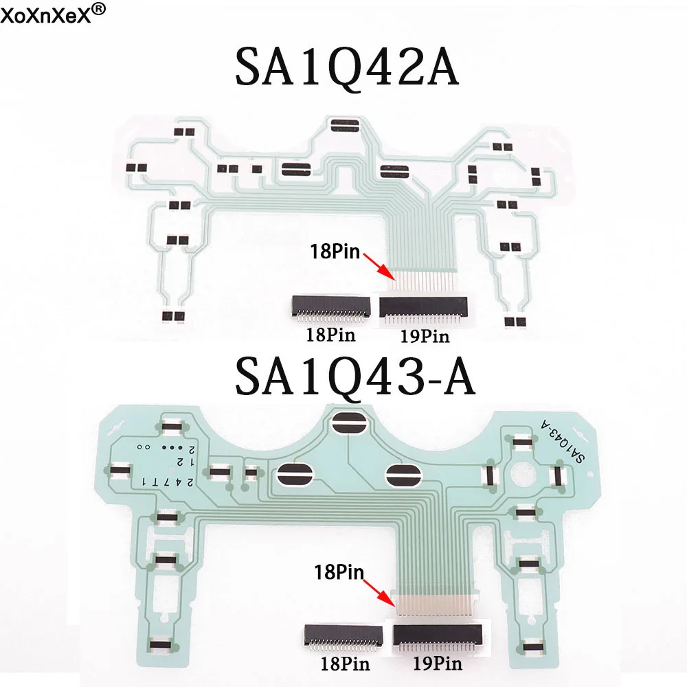 Cabo Flexível Condutor de Fita para Placa de Circuito de Joystick para Controle PS2 SA1Q42A SA1Q43-A Conector de Soquete de 18 e 19 Pinos