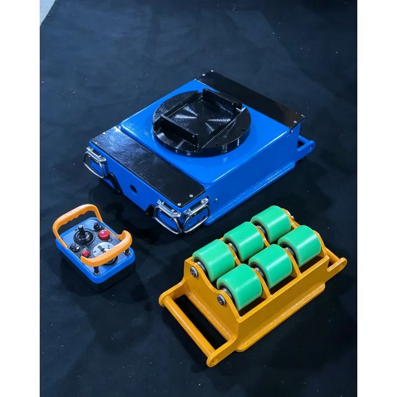 2026 New Electric Tank Roller Trolley Mover with Universal Wheels, 20Ton Heavy‑Duty Cargo Moving Vehicle for Factory Equipment