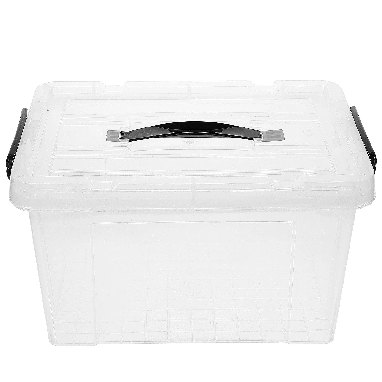 

Large Capacity Storage Bin Plastic Stackable Organizer Container Lidded Desktop Under Bed Storage Box for Home Office