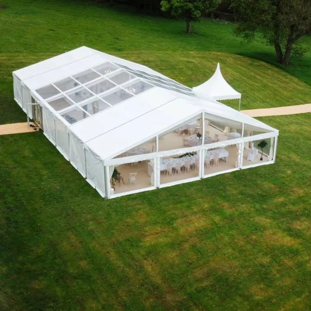 

Aluminum Pole Tent with Translucent PVC Cover for Weddings