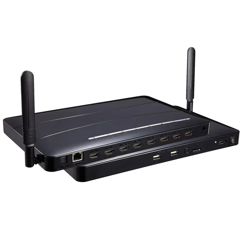 4K 8 Channel HDMI Multimedia Player Multi Media TF Card USB U Flash Disk Pen Drive Video Player Android 4.4 TV Box Plug and Play